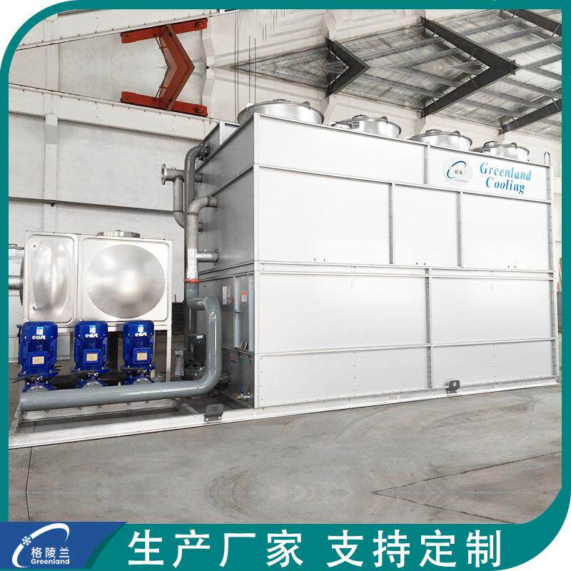 横流型闭式冷水塔电镀产线冷却塔蒸发冷却器钣金逆流塔厂