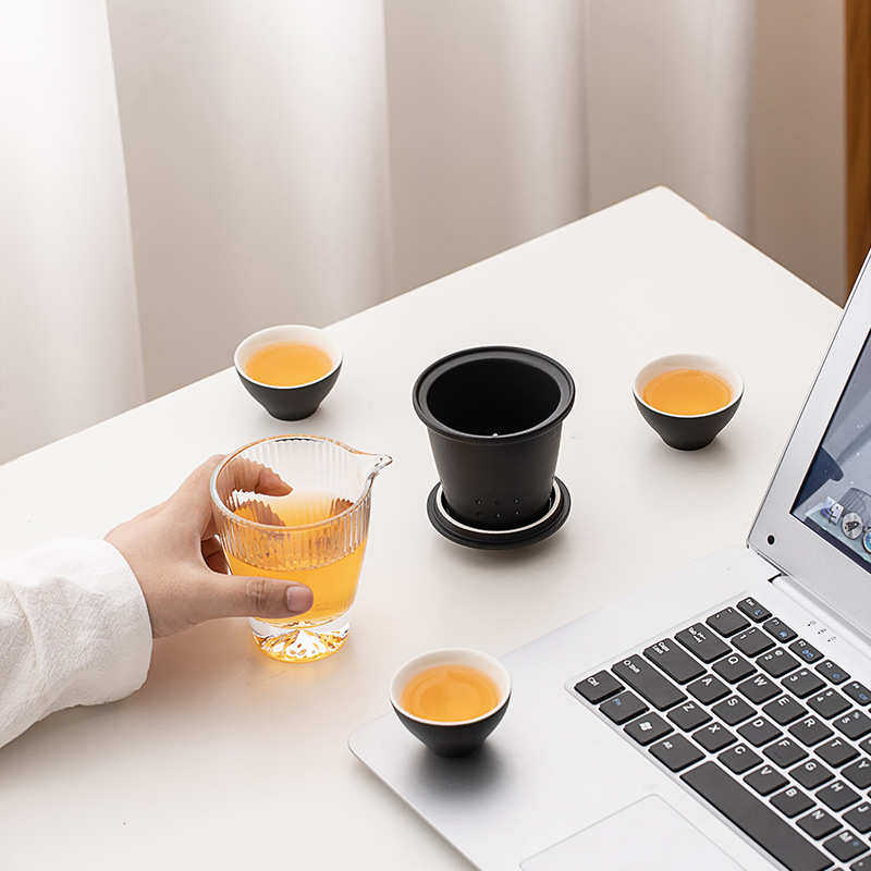 丑橘子便携旅行茶具户外露营快客杯一壶四杯泡茶壶商务节庆伴手礼,餐饮具,旅行茶具,淘宝优惠券,粉丝福利购,淘宝优惠卷