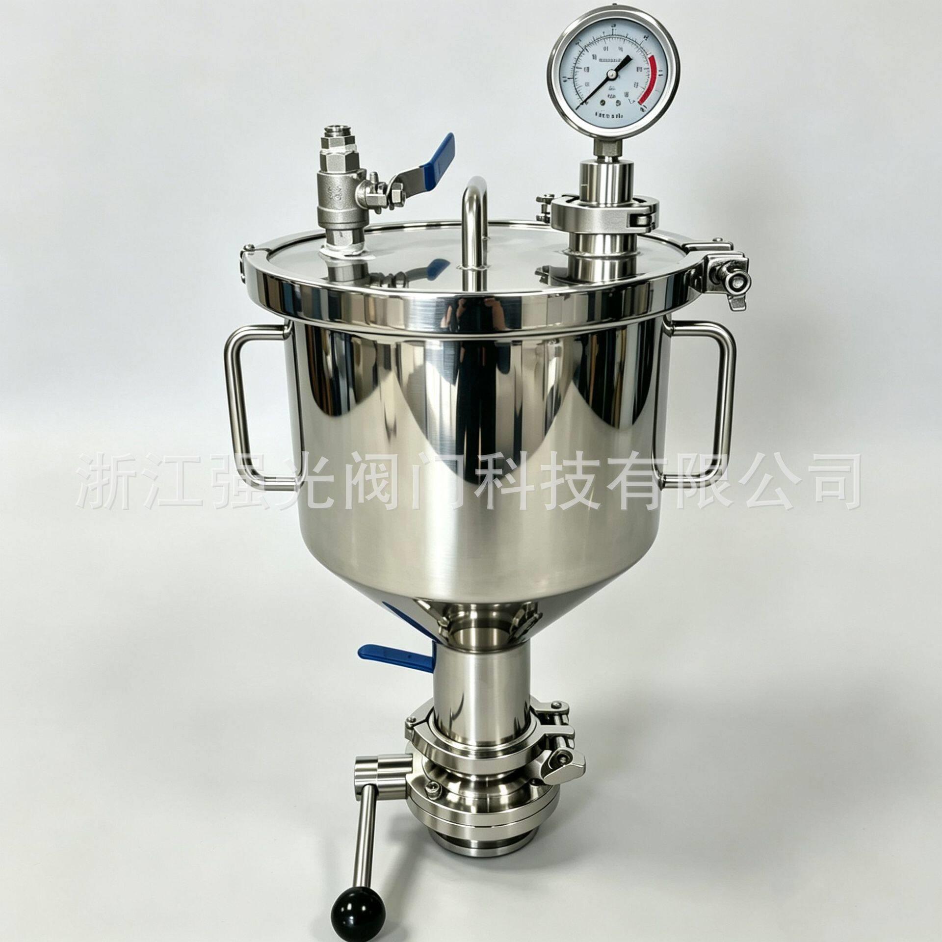 精酿啤酒发酵卫生级食品级不锈钢卡盘快装等压投料器酒花干投器