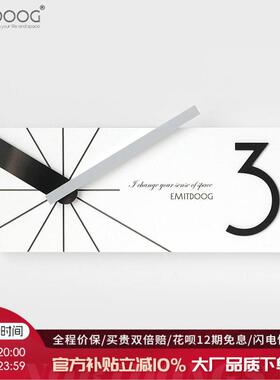 EMITDOOG轻奢风艺术个性家居钟 钟饰个性创意时钟表挂钟客厅家用