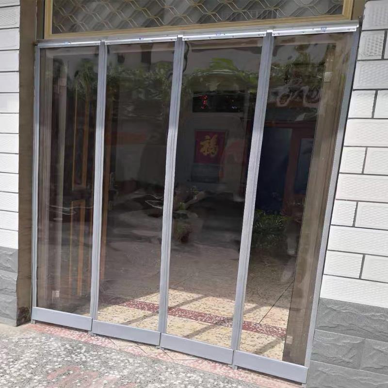 门帘磁吸透明自吸家用店铺商用空调隔热冬季保暖防风塑料隔断软帘