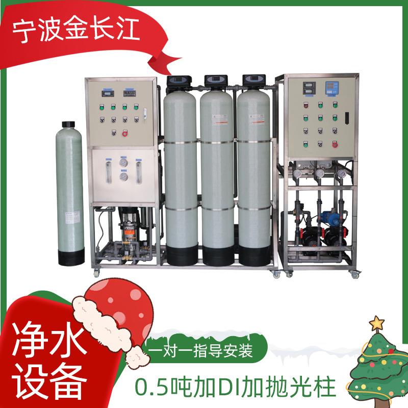 0.5 吨/时RO反渗透+EDI抛光水处理净水设备 工业超纯水制备纯水机
