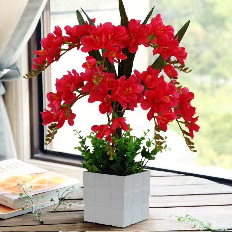 红掌仿真植物假花仿真花绿植花卉家居装饰品塑料花客厅摆件假盆栽