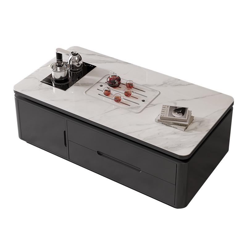 QP8【佛山家具】功夫茶几泡茶一体客厅烧水煮茶功能轻奢岩板茶桌