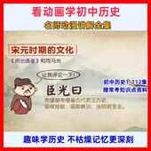 2024初中历史视频课看趣味动画片漫画学历史故事爆笑动漫电子版 素