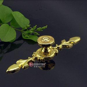 。德国鸿瀛仿古家具拉手 衣橱柜门拉手 亮金单孔抽屉把手 红青古
