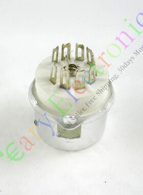 九脚陶瓷电子管GZC9-F-A镀银管座适12AT7 12AU7 6P1 6N3 6N11等