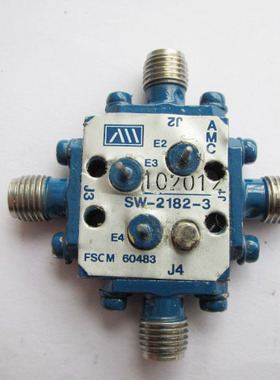 SW-2182-3 0.3-18GHz SP3T SMA 单刀三掷射频  同轴 电子PIN开关