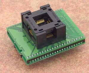 DIL48/QFP64-3 ZIF HCS08-3 ELNEC烧录器专用烧录座0.5MM QFP64