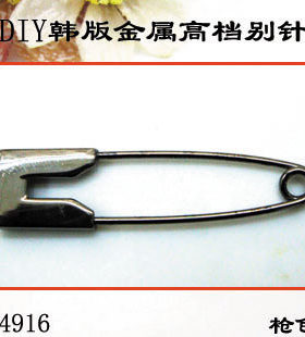 纽扣胸针扣子专卖 DIY韩版百搭简约式别针 金属胸针扣 肩章枪色