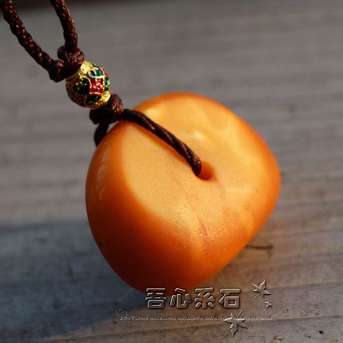 『系石』DIY散珠19.5克古董蜜蜡 西藏老蜜蜡饼子散珠项钏结缘