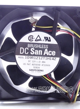 12038 12V 0.48A 109R1212MH108 双滚珠 12CM散热风扇