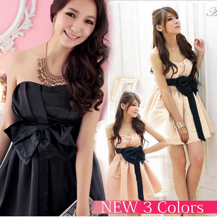 弹力花朵淑女宴会派对连衣裙