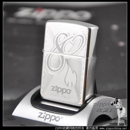 ZIPPO打火机纯银80周年建厂