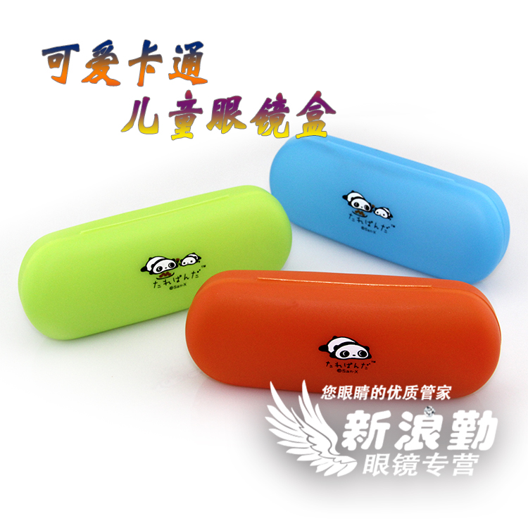 风格可爱卡通熊猫眼镜盒