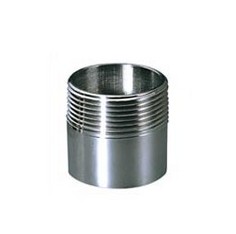 304不锈钢单头丝 数控加工单头丝 水管接头 焊接外丝 厚壁 DN15