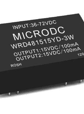 WRD481515YD-3W 电源模块 dc-dc电源模块