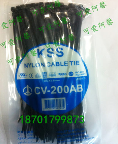 台湾KSS 尼龙耐候性扎线带 CV-200AB 3.6*200 203mm*3.6原装正品