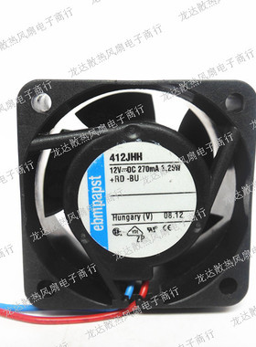 全新412JHH FAN TUBEAXIAL 40X25.4MM 12V防水风扇