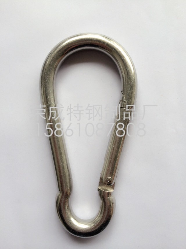 不锈钢弹簧扣/保险扣/钥匙扣/弹扣/登山扣/安全扣/M4M5M6M8M10M12图片