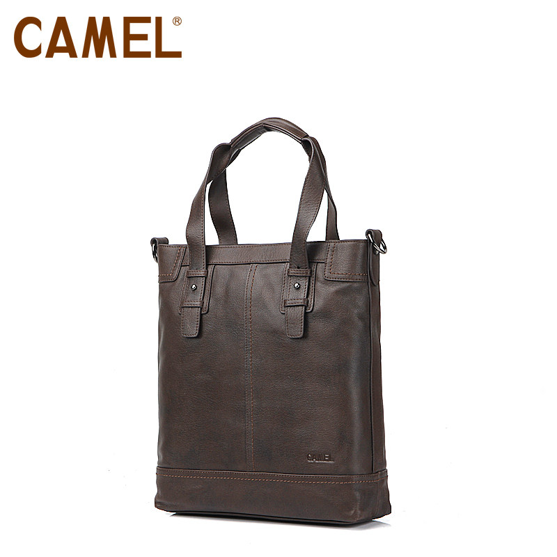 【非卖品】camel骆驼 优质牛皮 手提包 竖款 男包时尚公文包