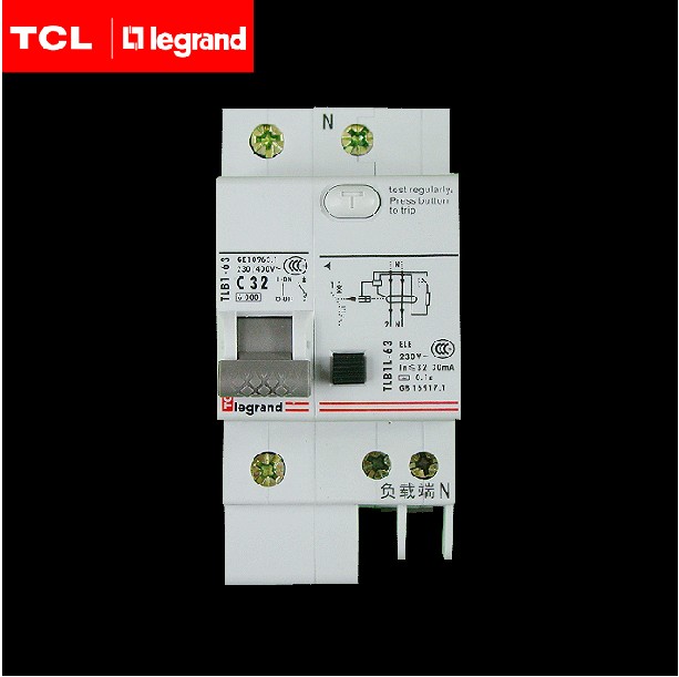 冲冠 TCL罗格朗l空气开关T 断路器1P32A带漏电漏保TLB1L-63C32