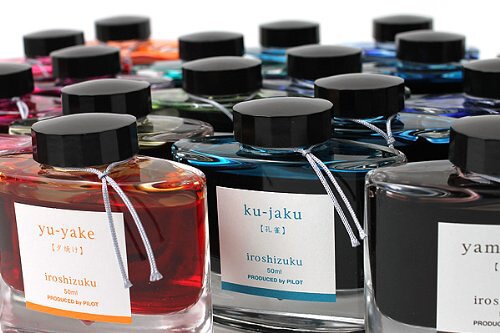 库存款日期较久日本百乐Pilot风景彩色墨水色彩雫iroshizuku50ml