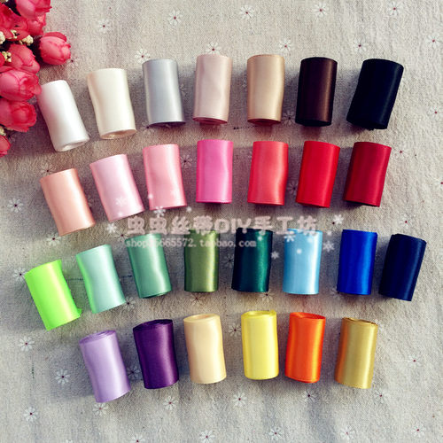 diy纯色涤纶缎带手工发夹
