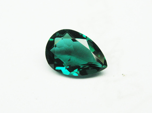 合成祖母绿/水热法/CREATED EMERALD/绿宝石/梨形8X6MM/戒面/裸石