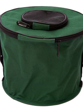 折叠钓鱼水桶 活渔桶圆形鱼桶牛津布小水桶垂钓 帆布钓鱼桶