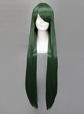 美少女战士 绿色长直发 1米高温丝 cos假发 造型假发