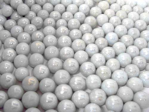 16mm纯奶白瓷玻璃弹珠 奶油珠,15元160颗 包邮