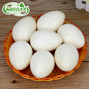 仿真鹅蛋泡沫假鹅蛋白色大鸡蛋鸭蛋鹅蛋模型摄影道具早教玩具