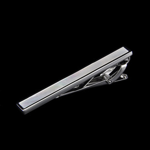 斯巴达 奢华镀白金天然海珍珠贝壳 镜面领夹领带夹男士男式