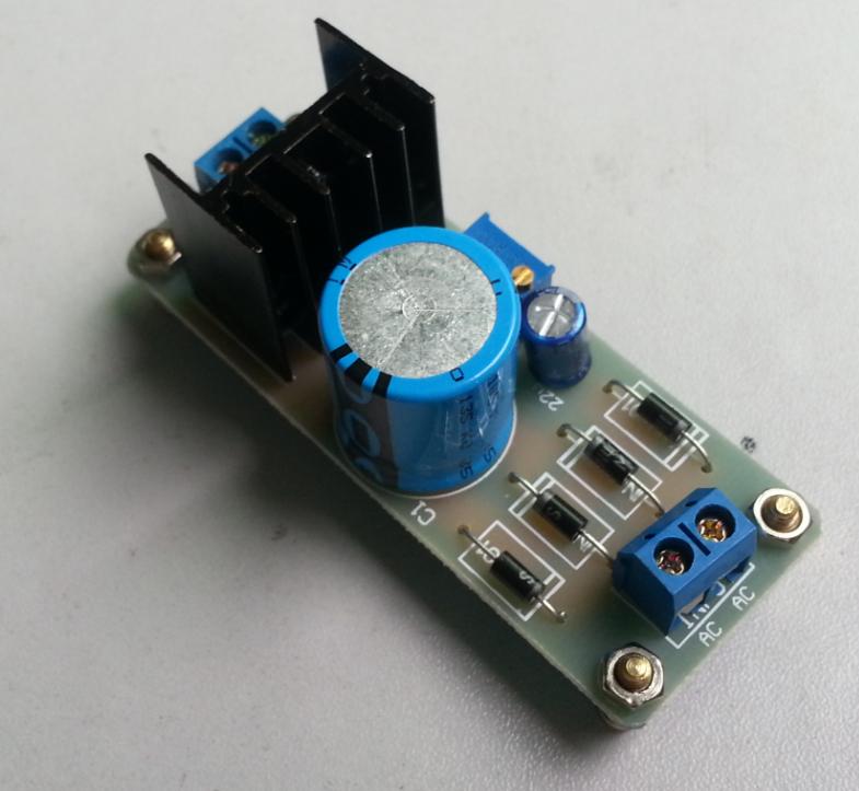 【正电电子】 LM317可调稳压电源板1.3V-18V 成品板