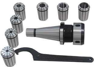 莫氏锥柄铣夹头套装 高精度铣刀夹头3号4号NT40铣刀柄J7316B铣夹头