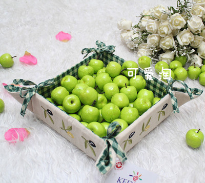 棉麻希腊欧式高档桌面收纳筐