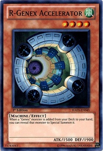 真次世代加速器 正版 美版 HA03 Genex 面闪 游戏王