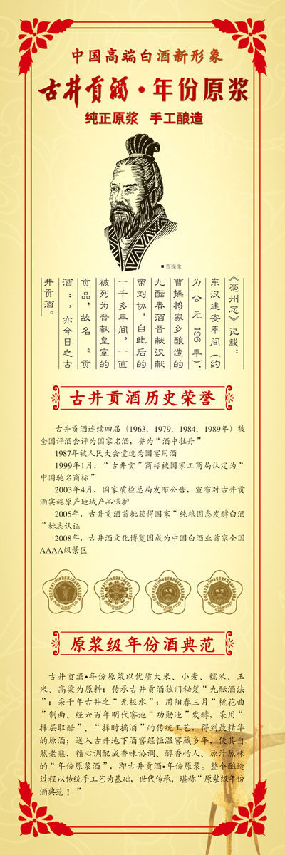 614海报印制海报展板素材144古井贡酒介绍