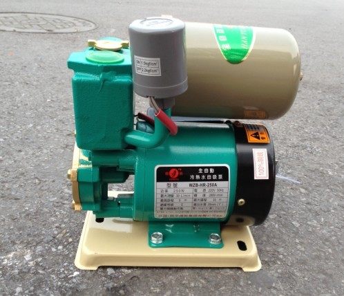 韩国品质 250w全自动家用增压泵/冷热水自吸泵 加压泵 全铜