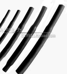 热缩管 直径1mm 2mm 4mm 6mm黑色