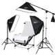 摄影灯套装 四联灯柔光箱四灯套装 四灯 130cm静物摄影台拍摄台