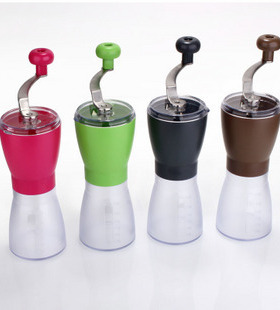 GATER新款便携式手摇咖啡磨豆机 带刻度 可水洗 带盖防跳豆