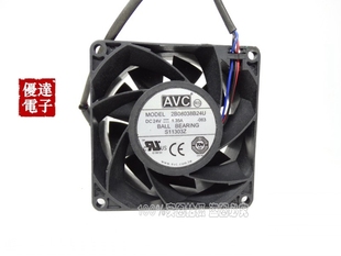 2B08038B24U 063 24V AVC 大风量暴力 8038 1.35A 变频器风扇 8CM