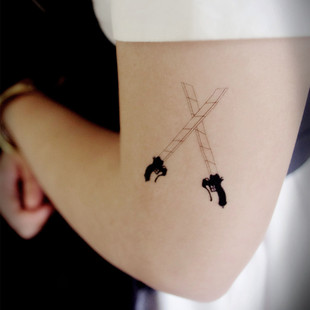 【女仆TATOO】045进击的巨人周边 美工刀纹身贴 J0017-剑