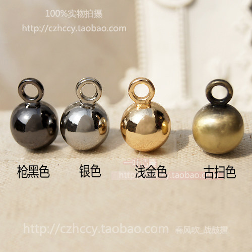 diy直径合金球形银色饰品配件图片