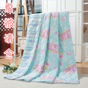 印花钻石绒夏凉被芯空调被子 夏被芯特价双人尺寸被 双人被