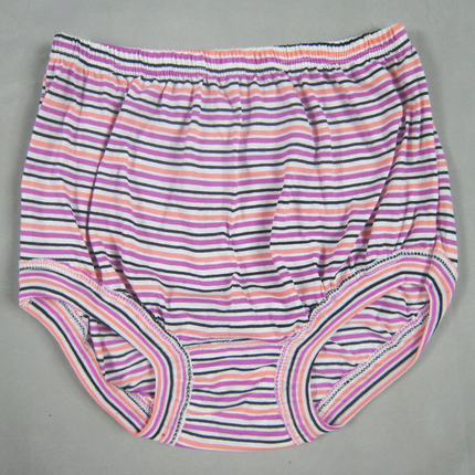 珍依丽 涤棉彩色条纹 <em>女士中老年内裤</em> 老太太三