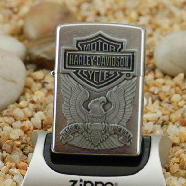 ZIPPO原装正品打火机 美版芝宝 哈雷雄鹰展翅 美国专柜正版限量ZP