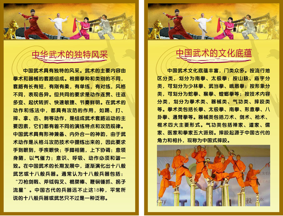 614海报印制海报展板素材28中华武术的风采文化底蕴